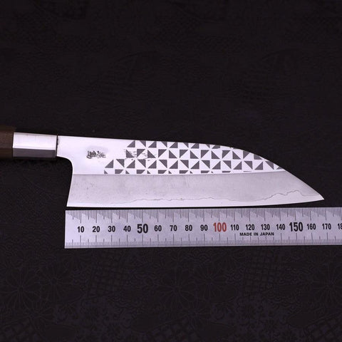 Funayuki Silver Steel #3 Origami Kazaguruma Manche en Noyer 165mm-[Musashi]-[Couteaux de cuisine japonais]