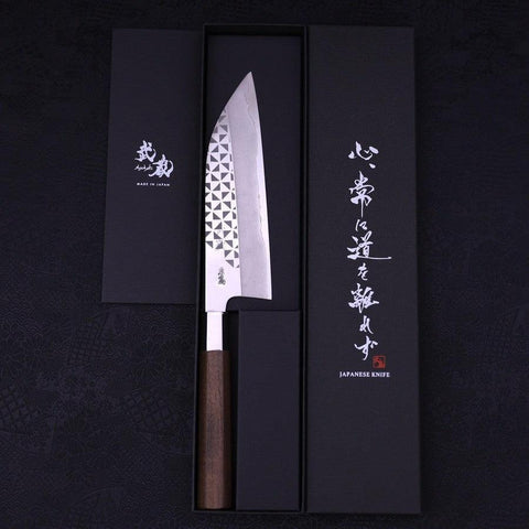 Funayuki Silver Steel #3 Origami Kazaguruma Manche en Noyer 165mm-[Musashi]-[Couteaux de cuisine japonais]