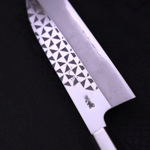 Funayuki Silver Steel #3 Origami Kazaguruma Walnut Handle 165mm-[Musashi]-[Couteaux de cuisine japonais]