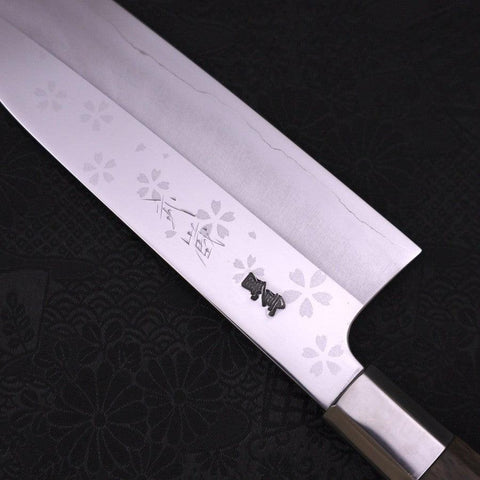 Funayuki Silver Steel #3 Sakura Manche en Noyer 165mm-[Musashi]-[Couteaux de cuisine japonais]