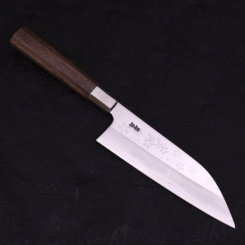 Funayuki Silver Steel #3 Sakura Manche en Noyer 165mm-[Musashi]-[Couteaux de cuisine japonais]