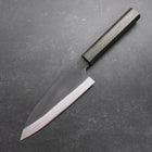Funayuki White Steel #2 Kurouchi Manche Urushi Vert 150mm-[Musashi]-[Couteaux de cuisine japonais]