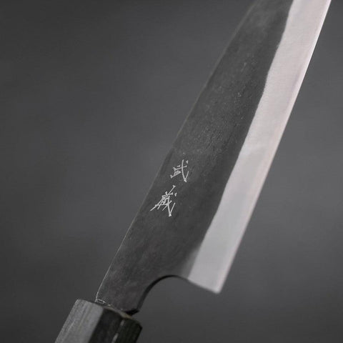 Funayuki White Steel #2 Kurouchi Manche Urushi Vert 150mm-[Musashi]-[Couteaux de cuisine japonais]