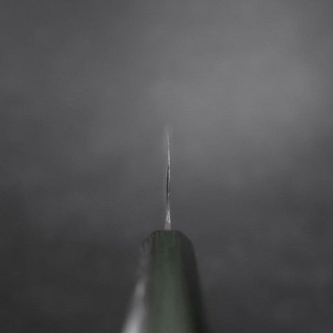 Funayuki White Steel #2 Kurouchi Manche Urushi Vert 150mm-[Musashi]-[Couteaux de cuisine japonais]