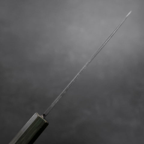 Funayuki White Steel #2 Kurouchi Manche Urushi Vert 150mm-[Musashi]-[Couteaux de cuisine japonais]