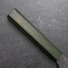 Funayuki White Steel #2 Kurouchi Manche Urushi Vert 150mm-[Musashi]-[Couteaux de cuisine japonais]