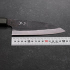 Funayuki White Steel #2 Kurouchi Manche Urushi Vert 150mm-[Musashi]-[Couteaux de cuisine japonais]