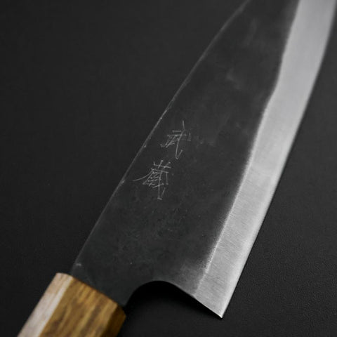 Funayuki White Steel #2 Kurouchi Manche Yaki Urushi 155mm-[Musashi]-[Couteaux de cuisine japonais]