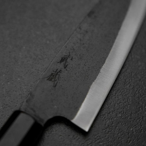 Funayuki White Steel #2 Kurouchi Manche en Buffle et Magnolia 155mm-[Musashi]-[Couteaux de cuisine japonais]