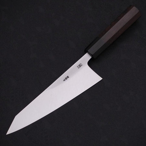 Garasuki White Steel #2 Kasumi Manche en Buffle et Ébène 180mm-[Musashi]-[Couteaux de cuisine japonais]