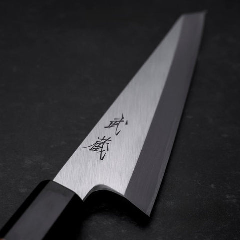 Garasuki White Steel #2 Poli Manche en Buffle et Bois de Teck 150mm-[Musashi]-[Couteaux de cuisine japonais]