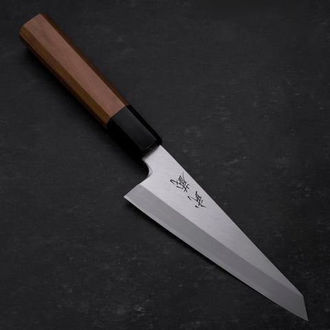 Garasuki White Steel #2 Poli Manche en Buffle et Bois de Teck 150mm-[Musashi]-[Couteaux de cuisine japonais]
