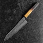 Gyuto 440C Nashiji Damas Manche Yaki Urushi 210mm-[Musashi]-[Couteaux de cuisine japonais]