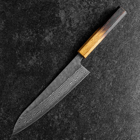 Gyuto 440C Nashiji Damas Manche Yaki Urushi 210mm-[Musashi]-[Couteaux de cuisine japonais]