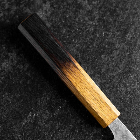 Gyuto 440C Nashiji Damas Manche Yaki Urushi 210mm-[Musashi]-[Couteaux de cuisine japonais]