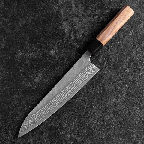 Gyuto 440C Nashiji Damas Manche en Noyer 210mm-[Musashi]-[Couteaux de cuisine japonais]