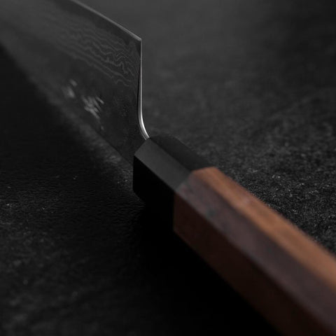 Gyuto 440C Nashiji Damas Manche en Noyer 210mm-[Musashi]-[Couteaux de cuisine japonais]