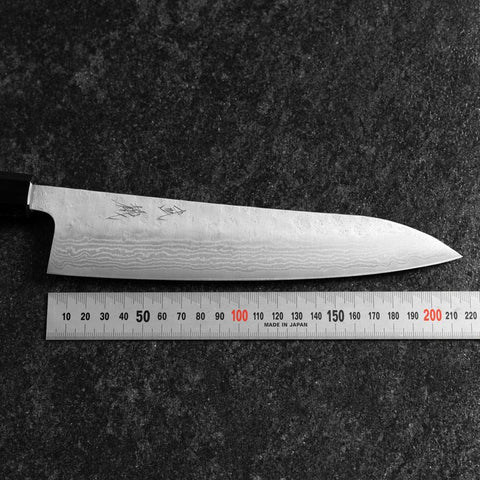 Gyuto 440C Nashiji Damas Manche en Noyer 210mm-[Musashi]-[Couteaux de cuisine japonais]