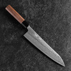 Gyuto 440C Nashiji Damas Manche en Noyer 210mm-[Musashi]-[Couteaux de cuisine japonais]