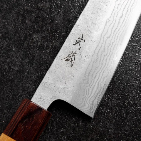 Gyuto 440C Nashiji Damas Manche en Zelkova 210mm-[Musashi]-[Couteaux de cuisine japonais]