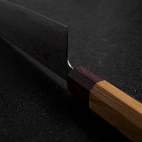 Gyuto 440C Nashiji Damas Manche en Zelkova 210mm-[Musashi]-[Couteaux de cuisine japonais]