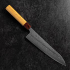 Gyuto 440C Nashiji Damas Manche en Zelkova 210mm-[Musashi]-[Couteaux de cuisine japonais]