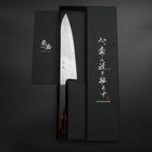 Gyuto 440C Nashiji Miroir Manche Urushi brûlé 180mm-[Musashi]-[Couteaux de cuisine japonais]