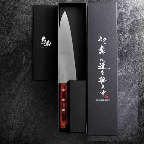 Gyuto 440C Poli Manche Occidental 190mm-[Musashi]-[Couteaux de cuisine japonais]