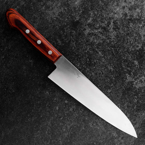 Gyuto 440C Polished Western Handle 190mm (7.5”)-[Musashi]-[Japanese-Kitchen-Knives]