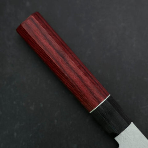 Gyuto AUS-10 Damas Manche en Cerisier Rouge 210mm-[Musashi]-[Couteaux de cuisine japonais]