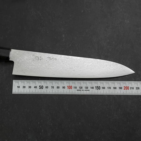 Gyuto AUS-10 Damas Manche en Cerisier Rouge 210mm-[Musashi]-[Couteaux de cuisine japonais]