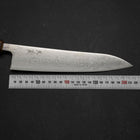 Gyuto AUS-10 Damas à Vague en Nickel Manche Sumi Urushi 210mm-[Musashi]-[Couteaux de cuisine japonais]