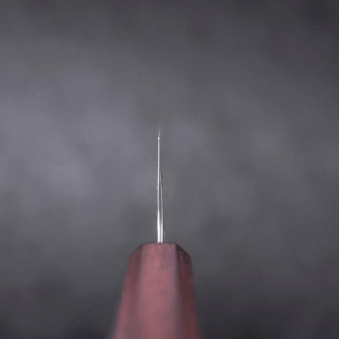 Gyuto AUS-10 Miroir Tsuchime Damas Manche Urushi Pourpre 210mm-[Musashi]-[Couteaux de cuisine japonais]