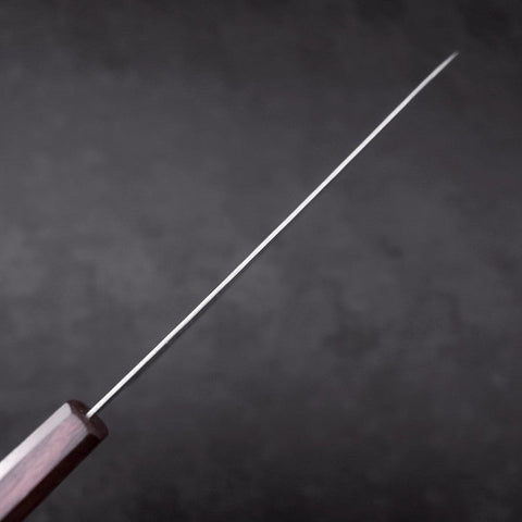 Gyuto AUS-10 Miroir Tsuchime Damas Manche Urushi Pourpre 210mm-[Musashi]-[Couteaux de cuisine japonais]