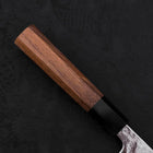 Gyuto AUS-10 Miroir Tsuchime Damas Manche en Buffle et Bois de Teck 210mm-[Musashi]-[Couteaux de cuisine japonais]