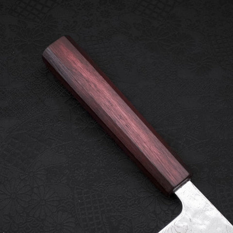 Gyuto AUS-10 Nashiji Damas Manche Urushi Pourpre 210mm-[Musashi]-[Couteaux de cuisine japonais]