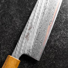 Gyuto AUS-10 Nawame Damas Manche Yaki Urushi 240mm-[Musashi]-[Couteaux de cuisine japonais]