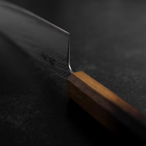 Gyuto AUS-10 Nawame Damas Manche Yaki Urushi 240mm-[Musashi]-[Couteaux de cuisine japonais]