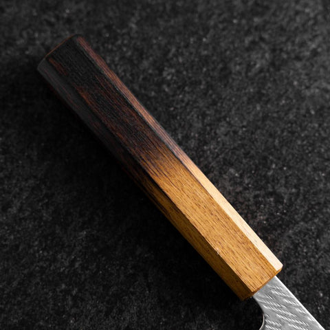 Gyuto AUS-10 Nawame Damas Manche Yaki Urushi 240mm-[Musashi]-[Couteaux de cuisine japonais]