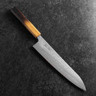 Gyuto AUS-10 Nawame Damas Manche Yaki Urushi 240mm-[Musashi]-[Couteaux de cuisine japonais]