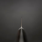Gyuto AUS-10 Nickel en Vagues Damas Manche Occidental Marron 210mm-[Musashi]-[Couteaux de cuisine japonais]