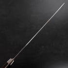 Gyuto AUS-10 Nickel en Vagues Damas Manche Occidental Marron 210mm-[Musashi]-[Couteaux de cuisine japonais]