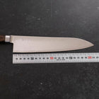 Gyuto AUS-10 Nickel en Vagues Damas Manche Occidental Marron 210mm-[Musashi]-[Couteaux de cuisine japonais]