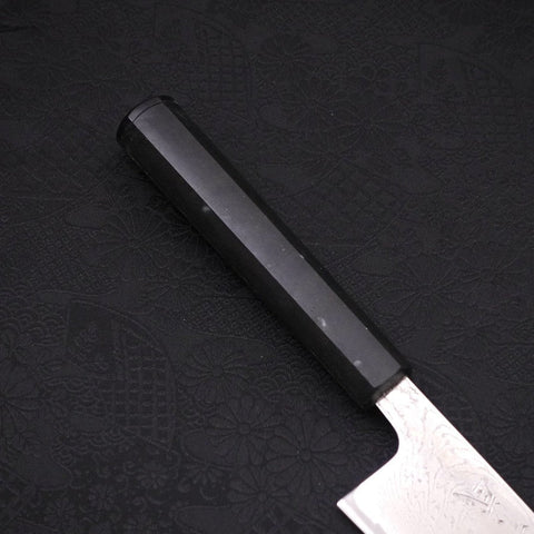 Gyuto AUS-10 Nickel en Vagues Damas Manche Océan Noir 180mm-[Musashi]-[Couteaux de cuisine japonais]