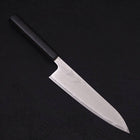 Gyuto AUS-10 Nickel en Vagues Damas Manche Océan Noir 180mm-[Musashi]-[Couteaux de cuisine japonais]