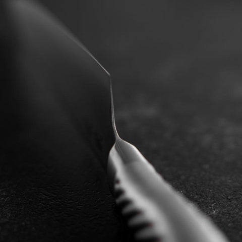 Gyuto AUS-10 Poli Manche Inoxydable 210mm-[Musashi]-[Couteaux de cuisine japonais]