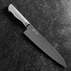 Gyuto AUS-10 Poli Manche Inoxydable 210mm-[Musashi]-[Couteaux de cuisine japonais]