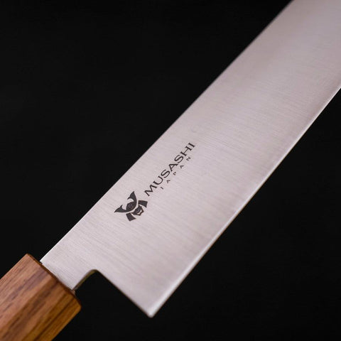 Gyuto AUS-10 Poli Manche en Chêne 180mm-[Musashi]-[Couteaux de cuisine japonais]