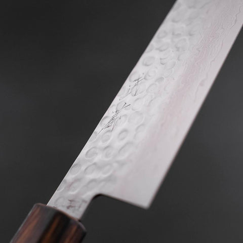 Gyuto AUS-10 Tsuchime Damas Manche Sumi Urushi 240mm-[Musashi]-[Couteaux de cuisine japonais]