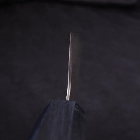 Gyuto AUS-10 Tsuchime Damas Manche Urushi Bleu Sombre 210mm-[Musashi]-[Couteaux de cuisine japonais]